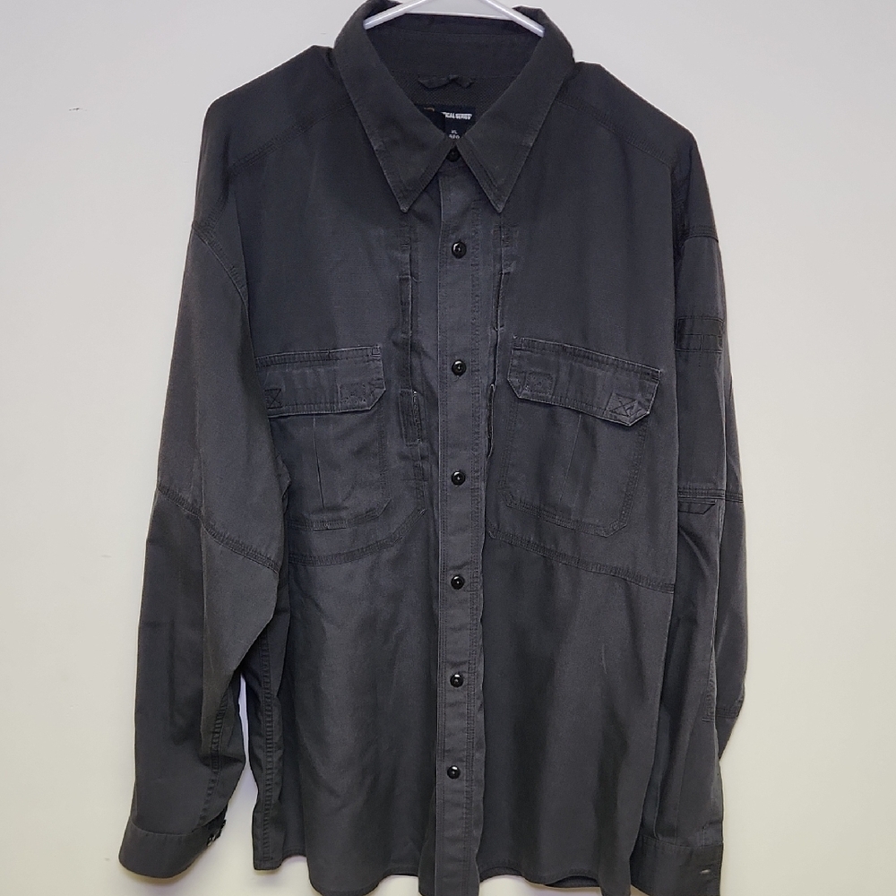 5.11 Tactical TacLite Pro LS Shirt (Style 72175) – Navy Blue, Multi-Pocket, Dura
